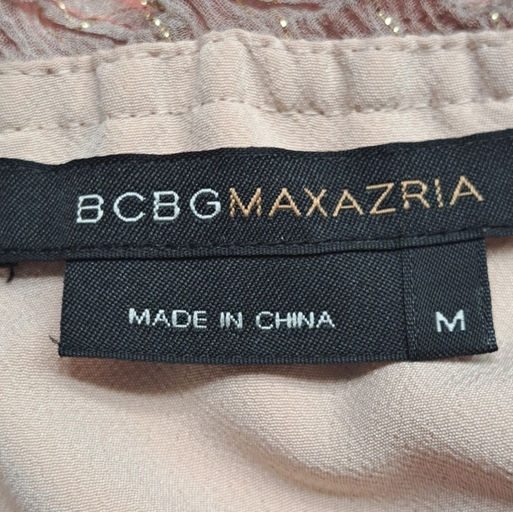 BCBGMAXAZRIA Silk Ombre Dress Size M - Picture 9 of 16